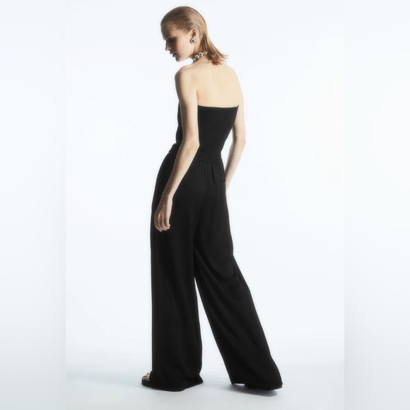 COS Textured Wide-Leg Drawstring Trousers - Picture 3 of 8